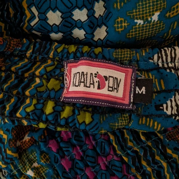 Koala Bay Vibrant Bright Colorful Boho Pantaloons Pants - Picture 7 of 7